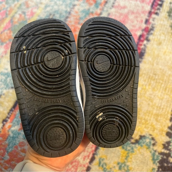 Nike Court Borough Low 2 Preschools Casual Shoes White/Black - Picture 6 of 6